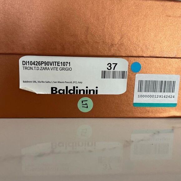 NWT BALDININI Ankle Boots In Silver size 37 Made in Italy - Picture 9 of 9